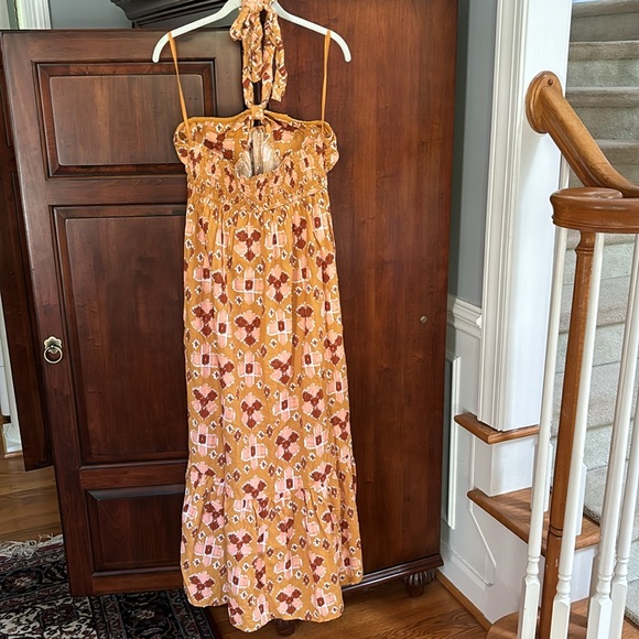 NWT Aerie Braided Halter Tiered Maxi Dress - Picture 5 of 13